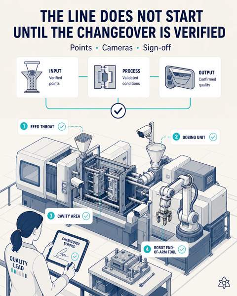 Changeover verified before start-up