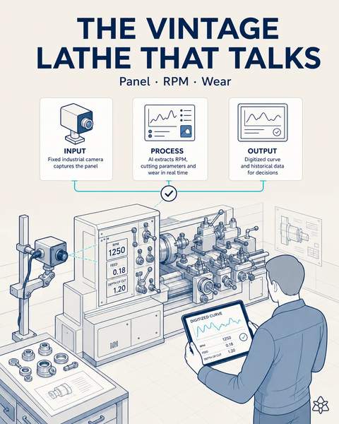 The vintage lathe that talks