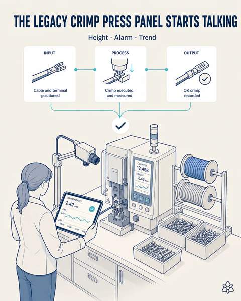 The legacy crimp press starts talking