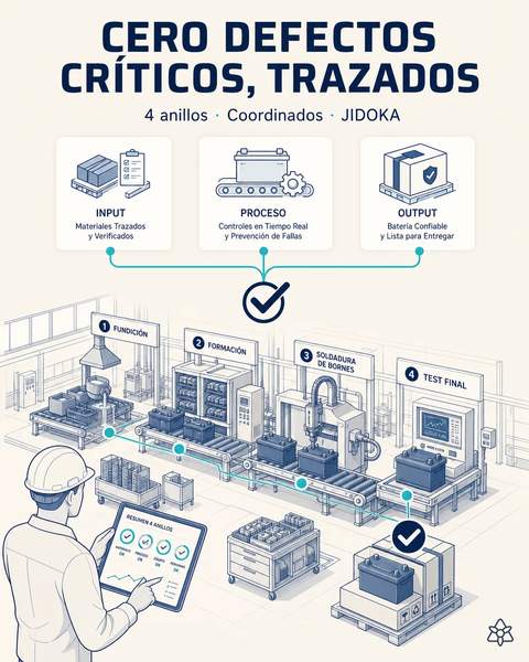 Cero defectos críticos, trazados