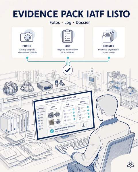 Evidence pack IATF 16949 siempre listo