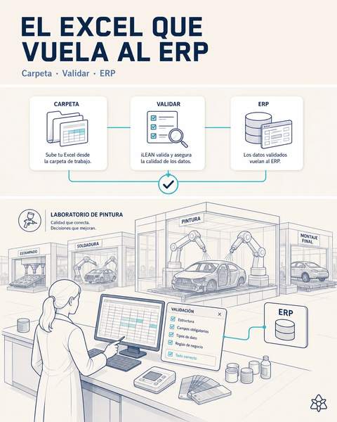 El Excel de pintura entra al ERP