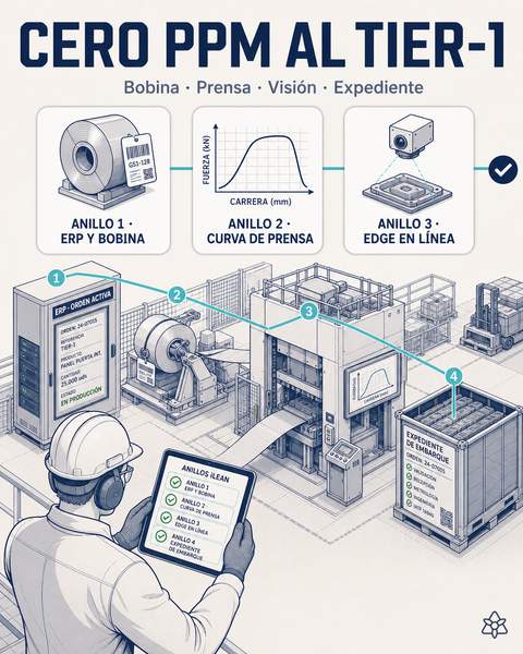 Cero PPM al Tier-1 con IATF vivo (flagship)