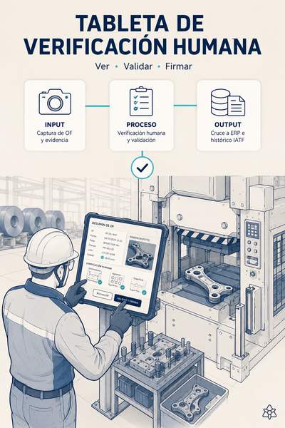 Tableta de verificación humana