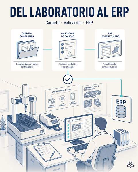 El laboratorio entra solo al ERP