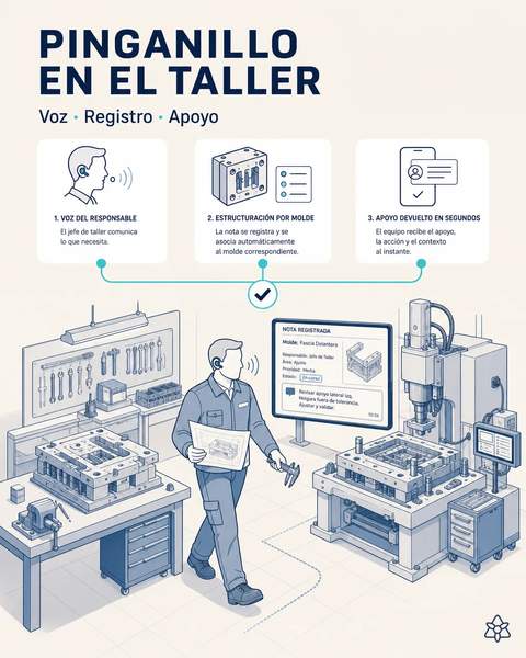 Pinganillo del jefe de taller
