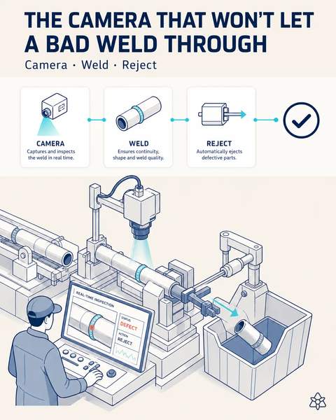 Every weld seam inspected at speed