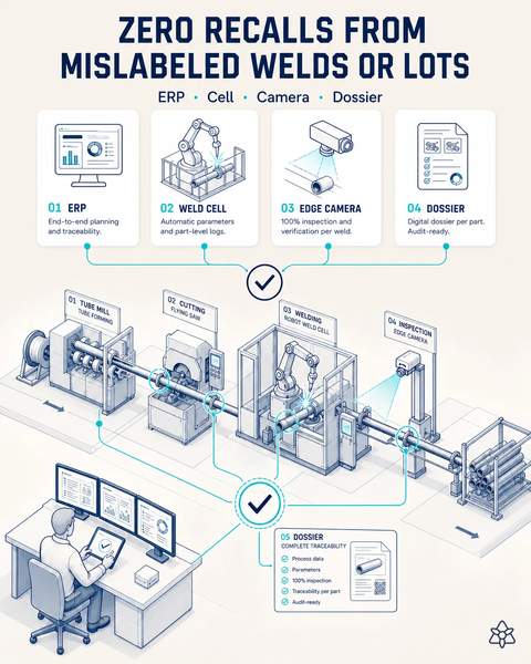 Zero recalls from welds or lots