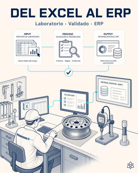 El Excel del laboratorio entra al ERP