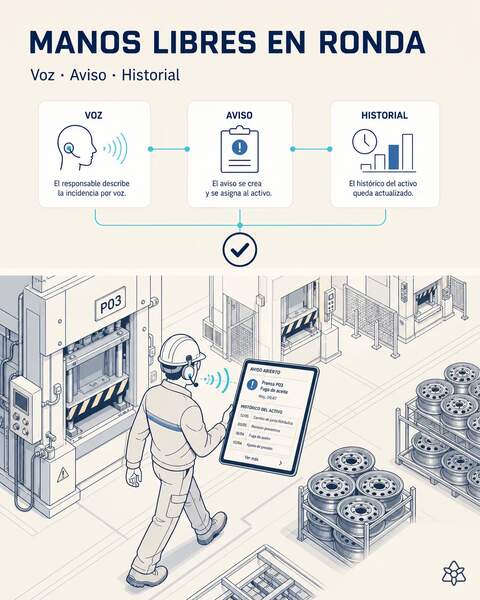 Mantenimiento con las manos libres