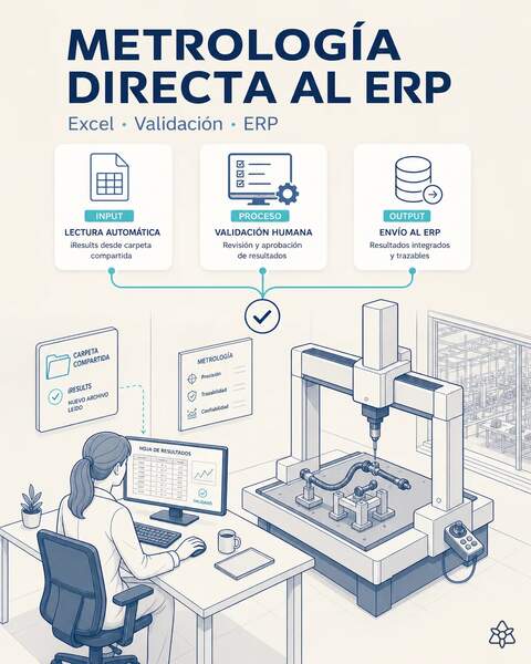 El Excel de metrología entra al ERP