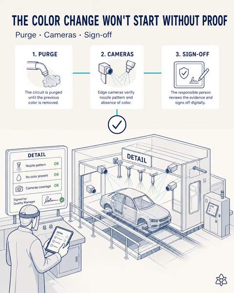 Color change validated on camera