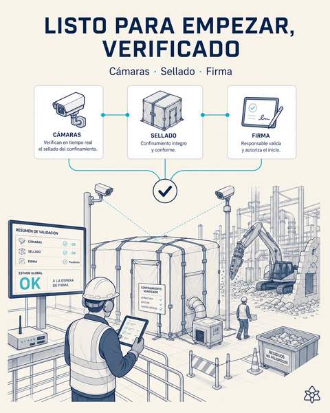 Confinamiento de amianto verificado