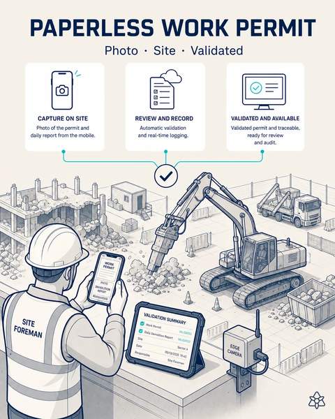 Paperless permit and demolition report