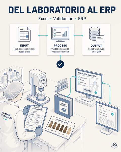 El Excel del laboratorio entra al ERP