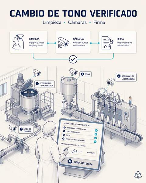 Limpieza validada en el cambio de tono