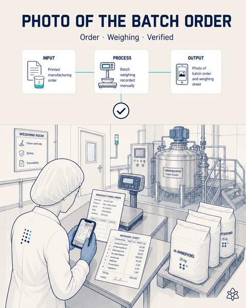 Paperless batch start-up