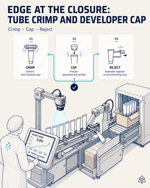 Vision on the crimp and the cap