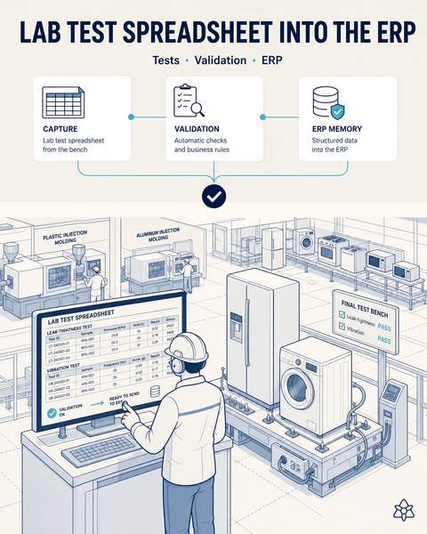 The test lab reaches the ERP
