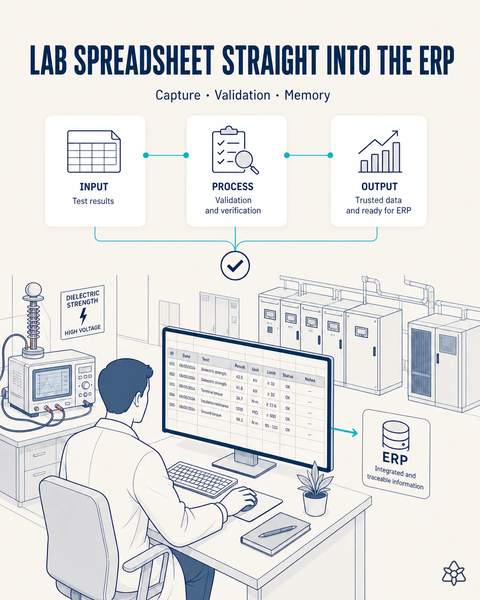 Lab test results straight into ERP