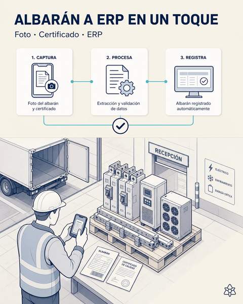 Recepción de breakers con su certificado
