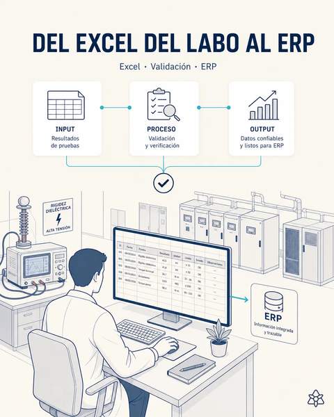 Los ensayos del laboratorio entran al ERP