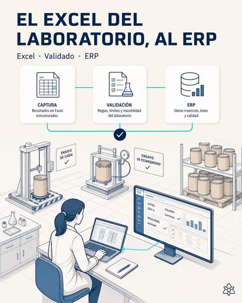 El Excel de ensayos, al ERP