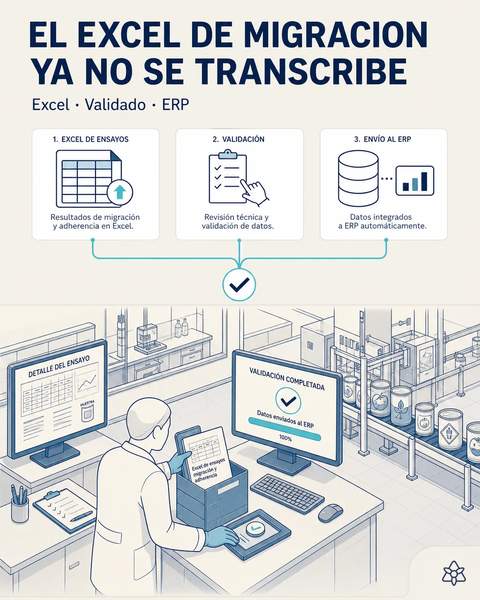 El Excel de migración llega al ERP