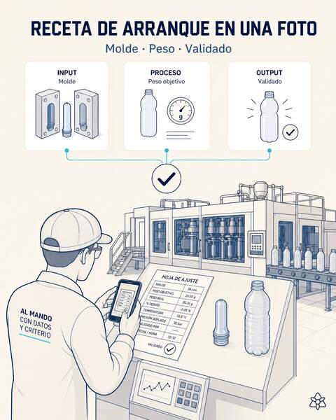 La receta de arranque en una foto