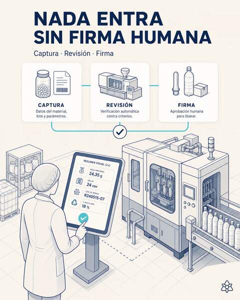 Nada entra sin firma humana