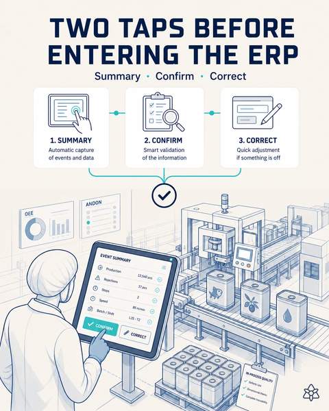 Nothing enters the ERP unvalidated