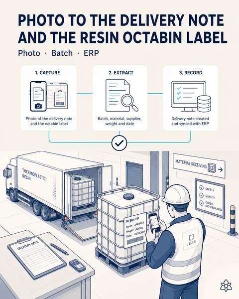Resin octabins received by photo