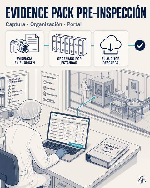 Evidence pack pre-inspección FDA, COFEPRIS y ANVISA