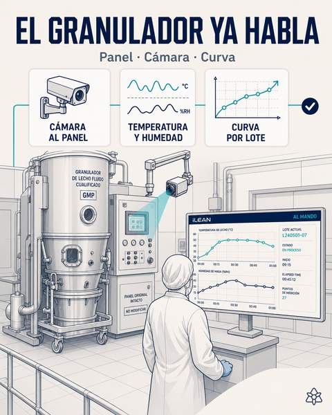 Cámara al panel del granulador cualificado