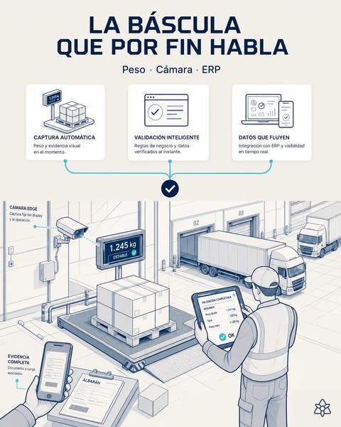 La báscula del muelle habla