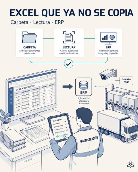 El Excel de stock entra al ERP