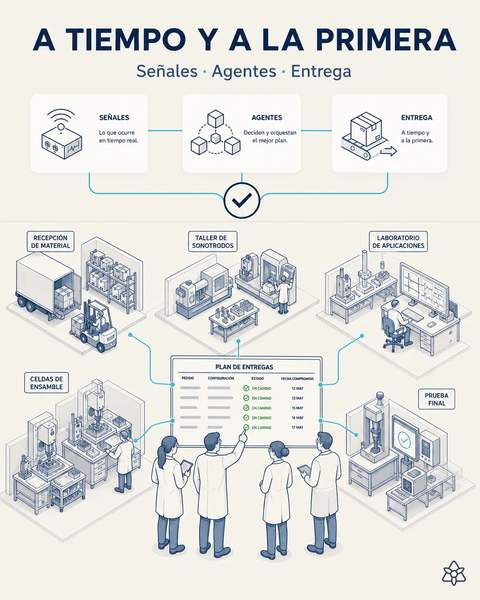 Cada equipo a tiempo y a la primera