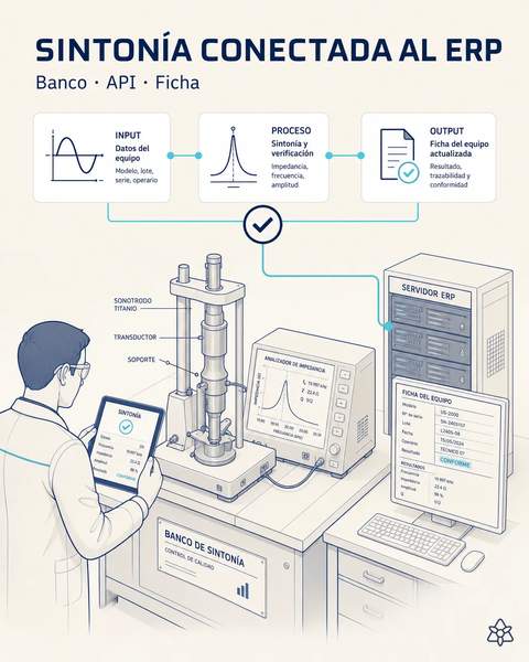 El banco de sintonía, cosido al ERP