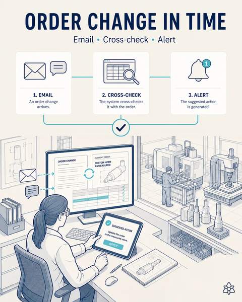 Customer spec changes caught instantly