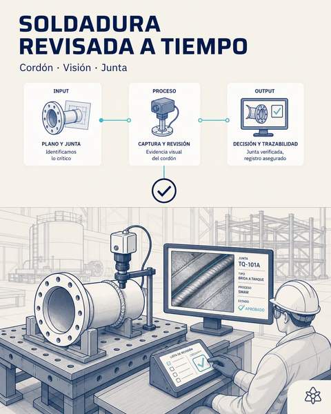 El cordón se revisa antes de pintar