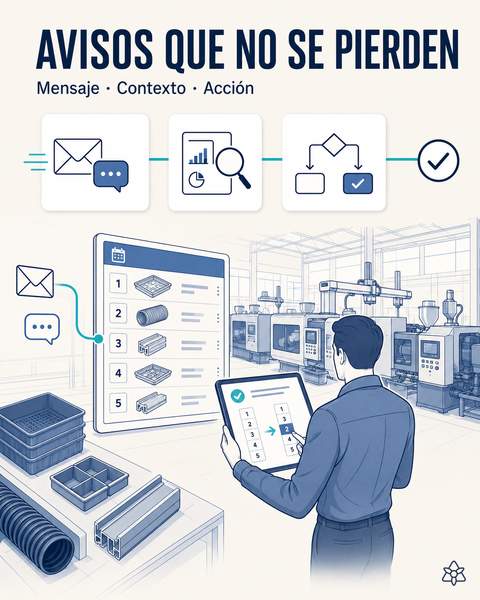 Avisos del cliente en el segundo cero