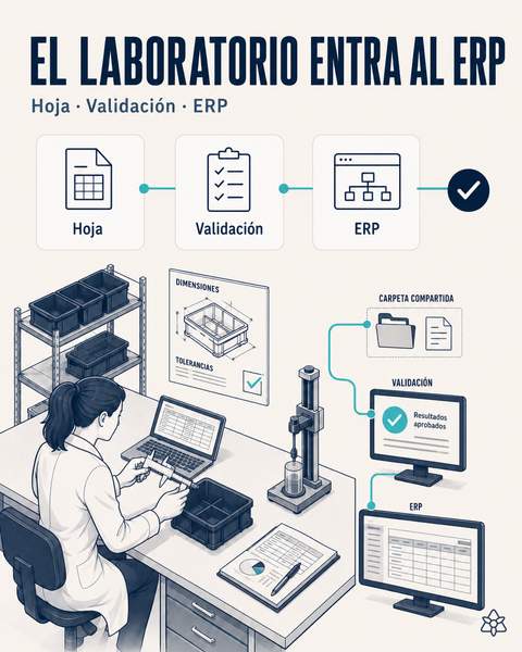 Del laboratorio al ERP sin transcribir