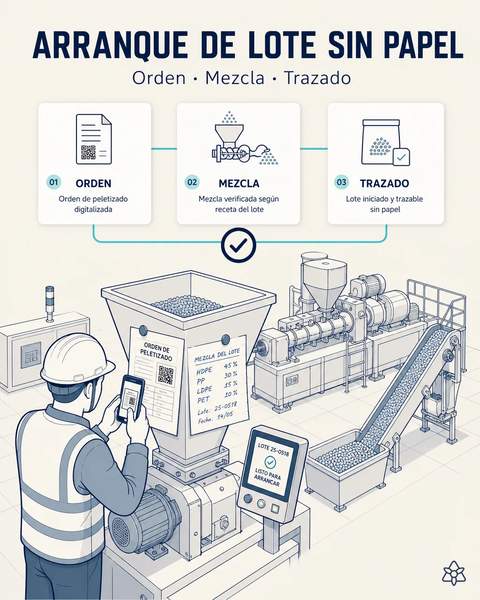 El lote de pellet nace trazado