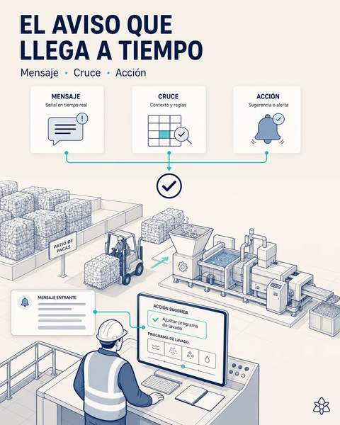 El aviso del acopiador, a tiempo