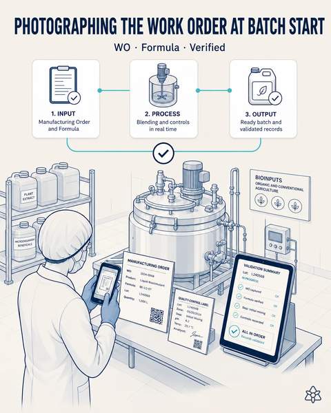 Paperless formulation batch start