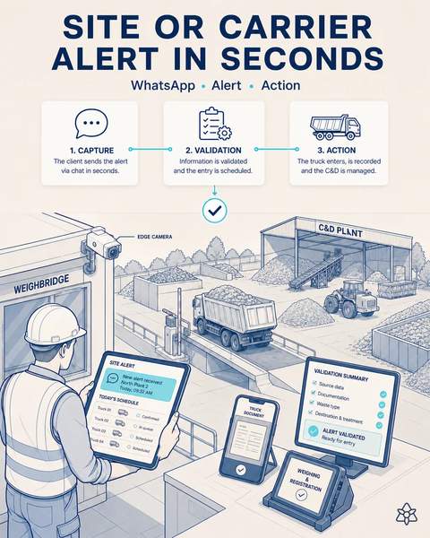 Contractor alert read in seconds