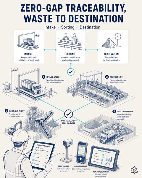 Zero-gap traceability to destination