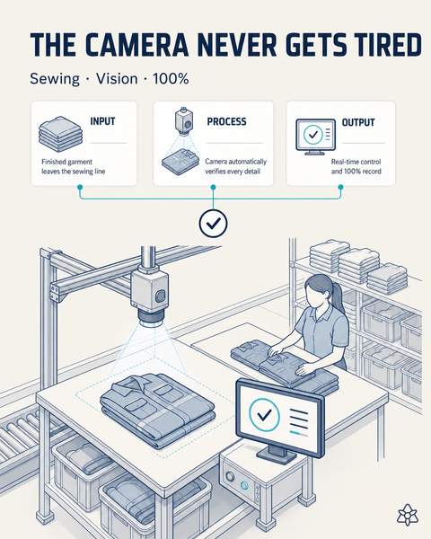 Every garment inspected by camera