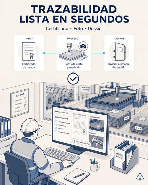Trazabilidad de colada en segundos